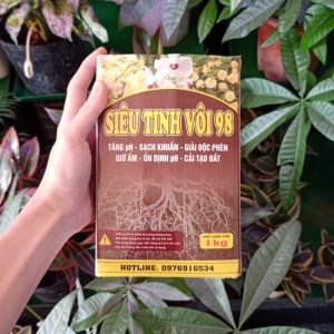 Tinh vôi 98 siêu sát khuẩn, ổn định pH đất, bảo vệ cây trồng hữu hiệu