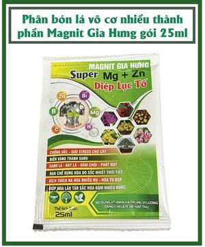 Phân bón lá vô cơ nhiều thành phần Magnit Gia Hưng gói 25ml