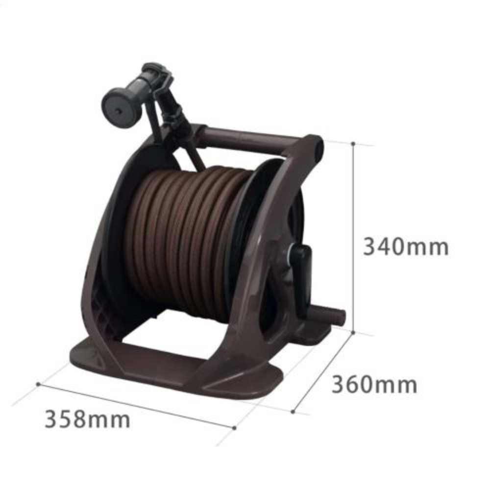 Bộ cuộn ống tưới cây 20m Tough Brown Takagi