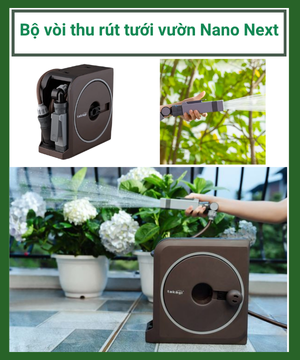Bộ vòi thu rút tưới vườn Nano Next (BR) 15m và 20m