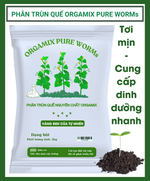 Phân Trùn Quế ORGAMIX PURE WORMs (Dạng bột)