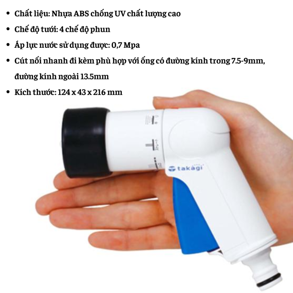 Vòi tưới cây Compact Nozzle Takagi 2