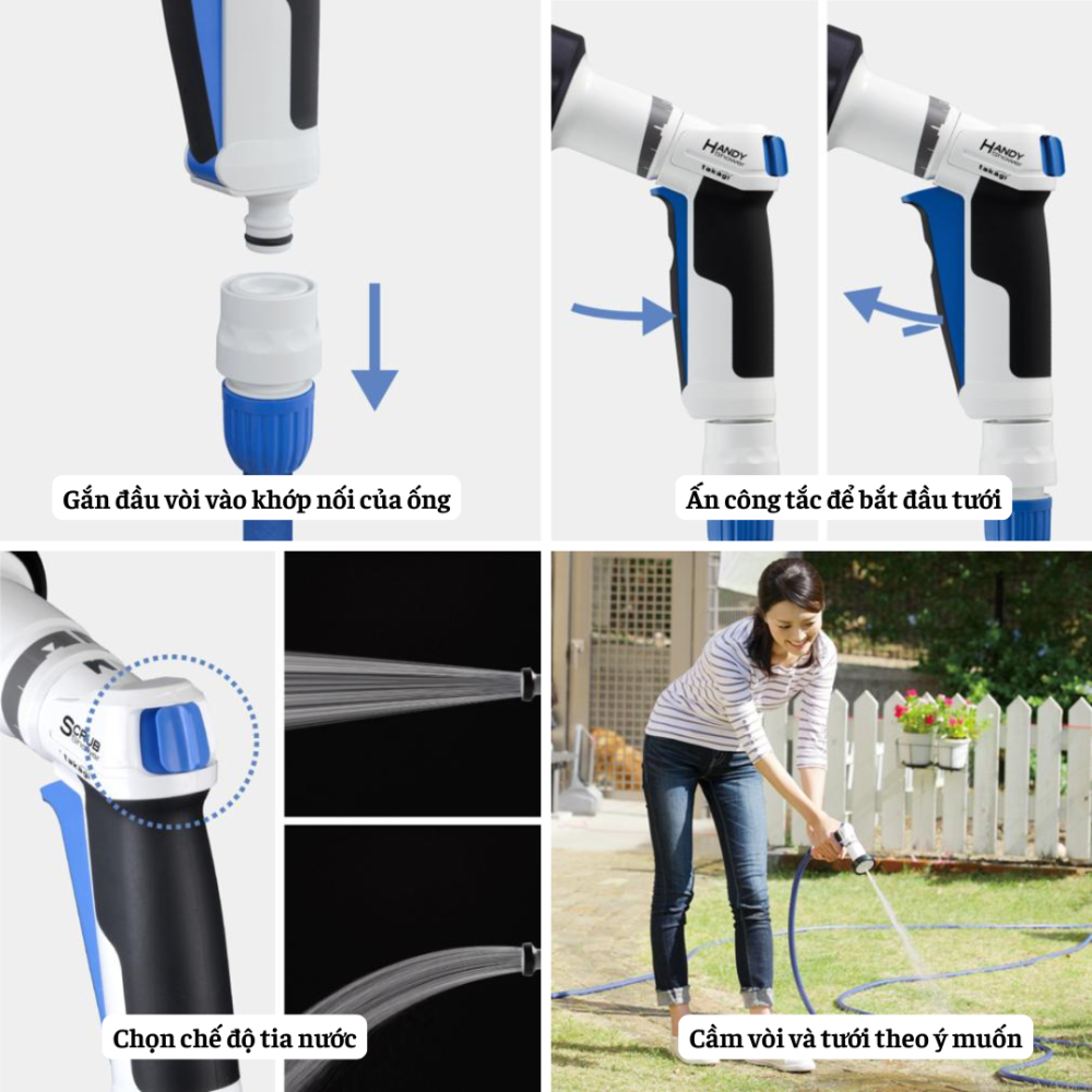 Vòi tưới cây Takagi Progrip Scrub 3