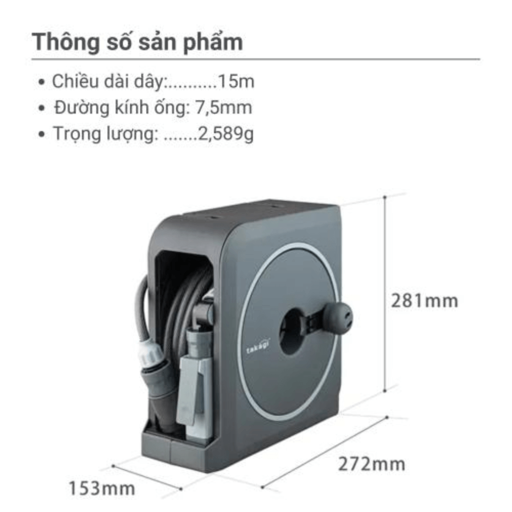 Bộ vòi thu rút tưới vườn Nano Next (BR) 15m và 20m 2