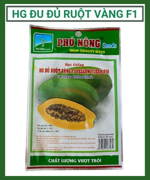 Hạt giống đu đủ ruột vàng Phú Nông 610