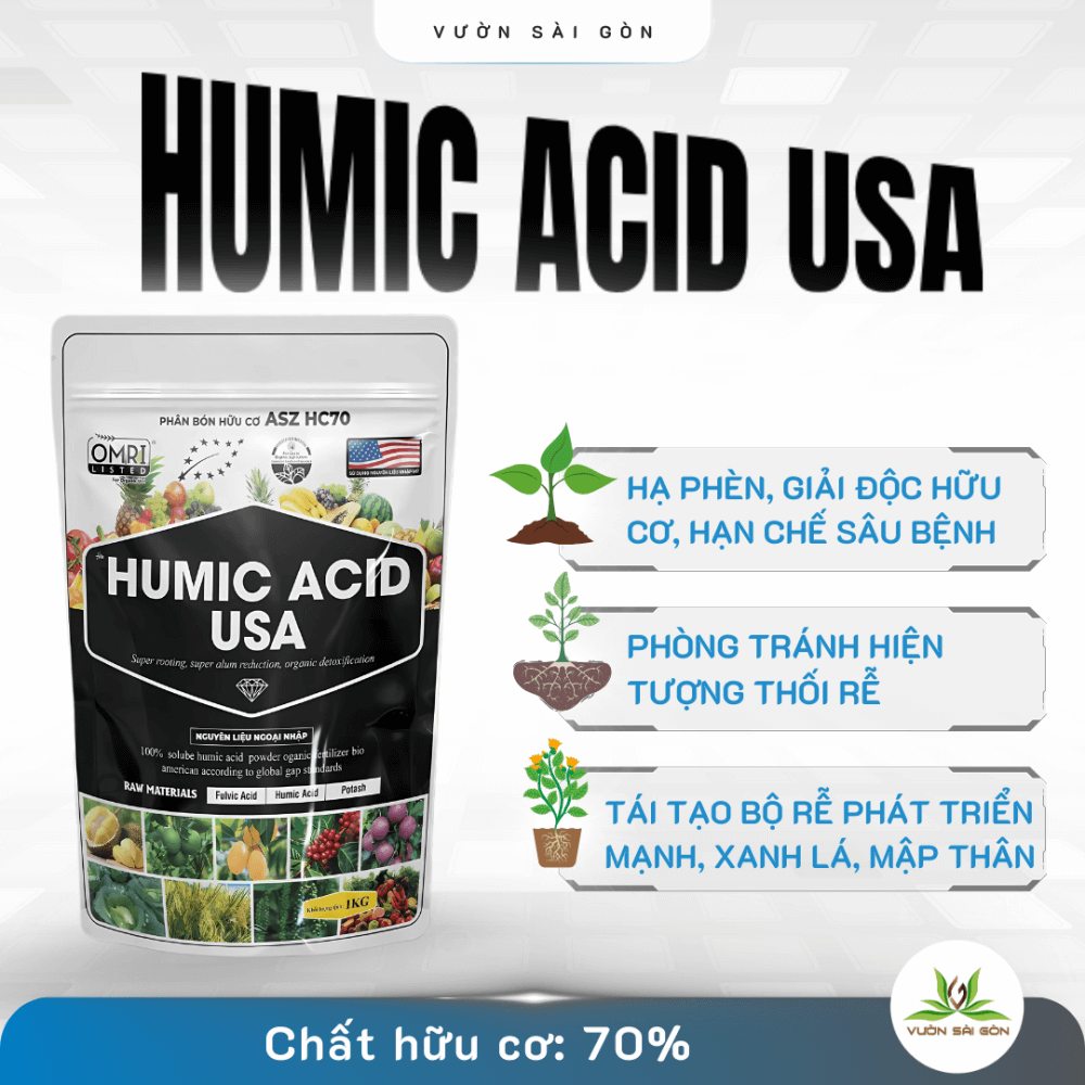 Humic Acid USA – Phân Bón Hữu Cơ Cao Cấp 2