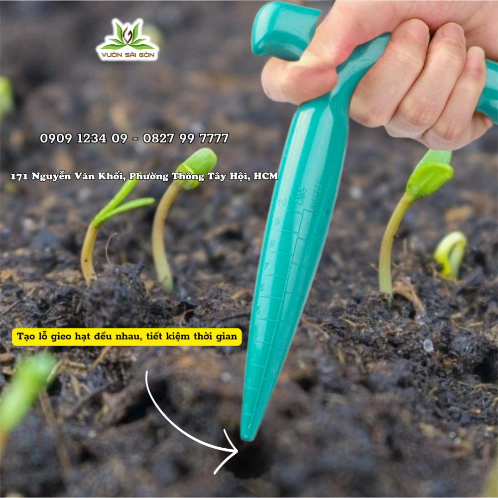 Cây đục lỗ trồng cây con, gieo hạt bằng nhựa 3