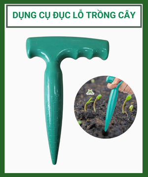 Cây đục lỗ trồng cây con, gieo hạt bằng nhựa