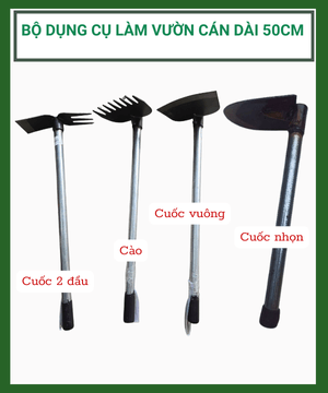 Bộ Dụng Cụ Làm Vườn Tiện Lợi – Cán Dài 50cm