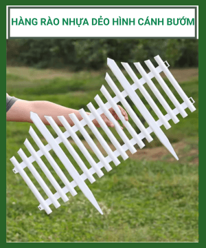 HÀNG RÀO NHỰA DẺO HÌNH CÁNH BƯỚM TRANG TRÍ SÂN VƯỜN & LỐI ĐI ĐỘC ĐÁO