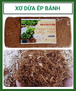 Mụn Xơ Dừa Ép Bánh Orgamix – Giá Thể Tự Nhiên, Hữu Cơ, Hiệu Quả Cho Nhà Vườn
