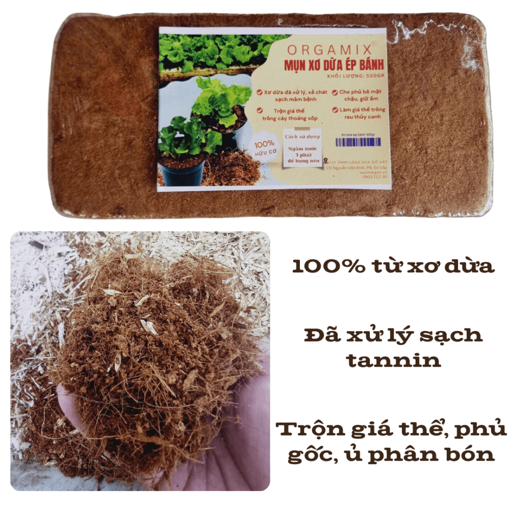 Giá Thể Ép Bánh Orgamix – Ngâm 3 Phút, Sử Dụng Ngay! 2