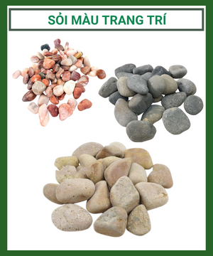 Sỏi Màu Trang Trí Tiểu Cảnh, Chậu Cây – Đá Cuội Màu Sắc