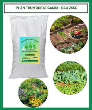 Phân Trùn Quế Hữu Cơ Orgamix – Bao 25kg
