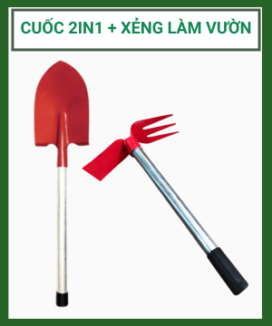 Dụng cụ làm vườn cuốc, xẻng nhọn