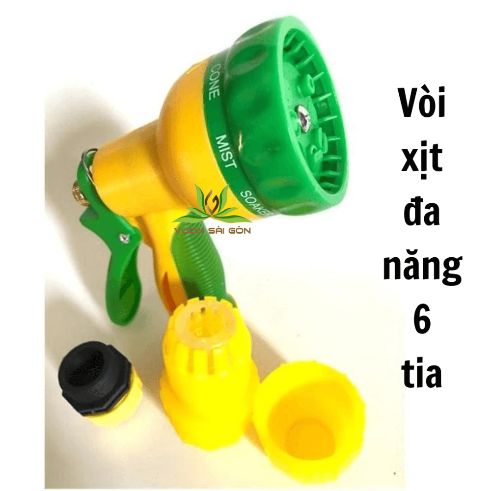 Vòi xịt đa năng KENTOP 6 tia-Đầu vòi xịt rửa xe, vòi tưới cây 2