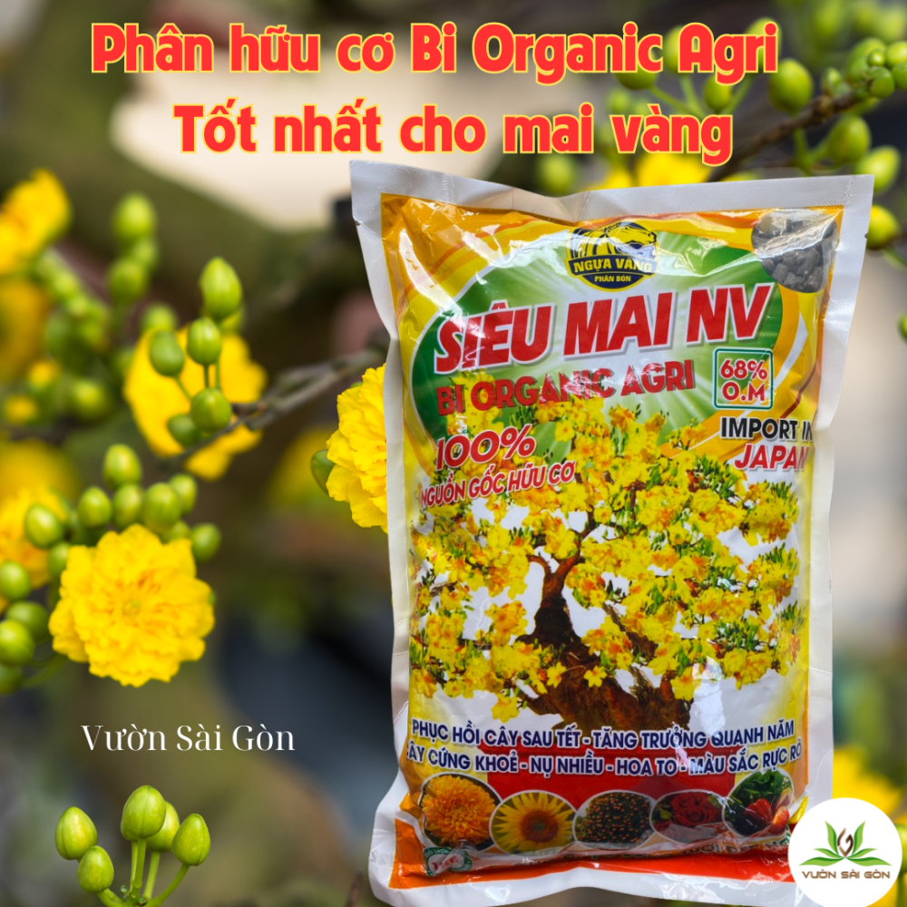 Phân bón hữu cơ  – Siêu Mai Vàng Bi Organic Agri 2