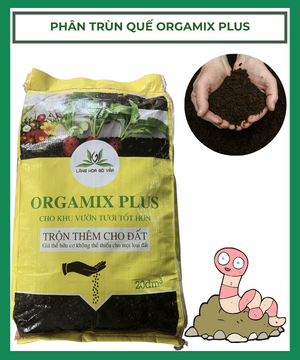 Phân trùn quế Orgamix Plus100% hữu cơ