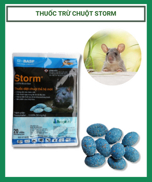 Thuốc trừ chuột STORM bả diệt chuột đơn liều hoptri