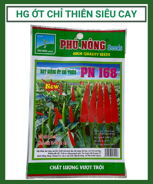 Hạt giống ớt chỉ thiên siêu cay F1 PN-168