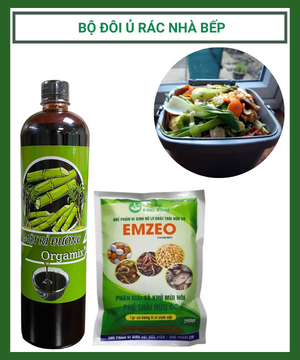 Combo mật rỉ đường và Emzeo – Bộ đôi ủ rác nhà bếp chất lượng