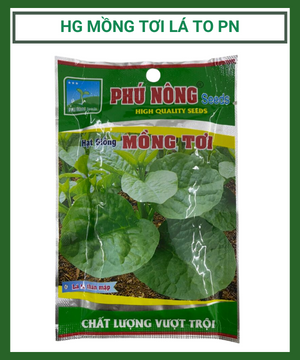 Hạt giống Mồng Tơi lá to Phú Nông