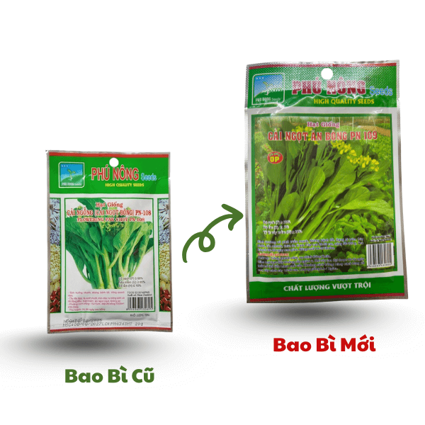 Hạt giống cải ngồng (cải ngọt bông) Phú Nông 3