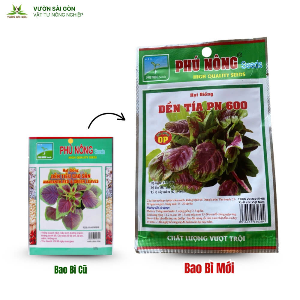 Hạt giống dền tiều Phú Nông 3