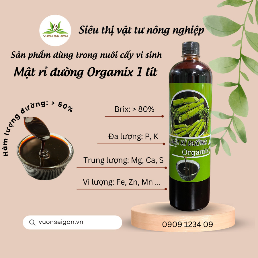 Mật Rỉ Đường Orgamix – 1 lít (1,4kg) 2