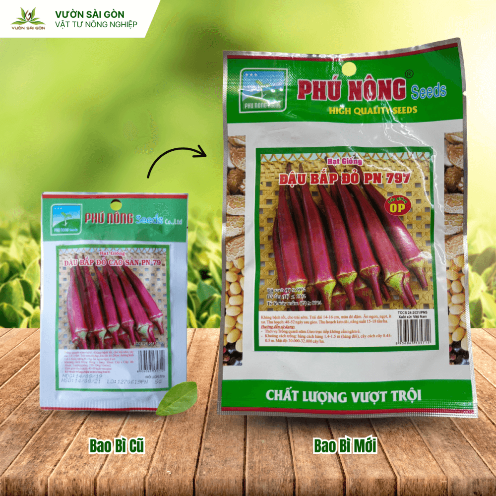 Hạt giống đậu bắp đỏ cao sản PN 79 3