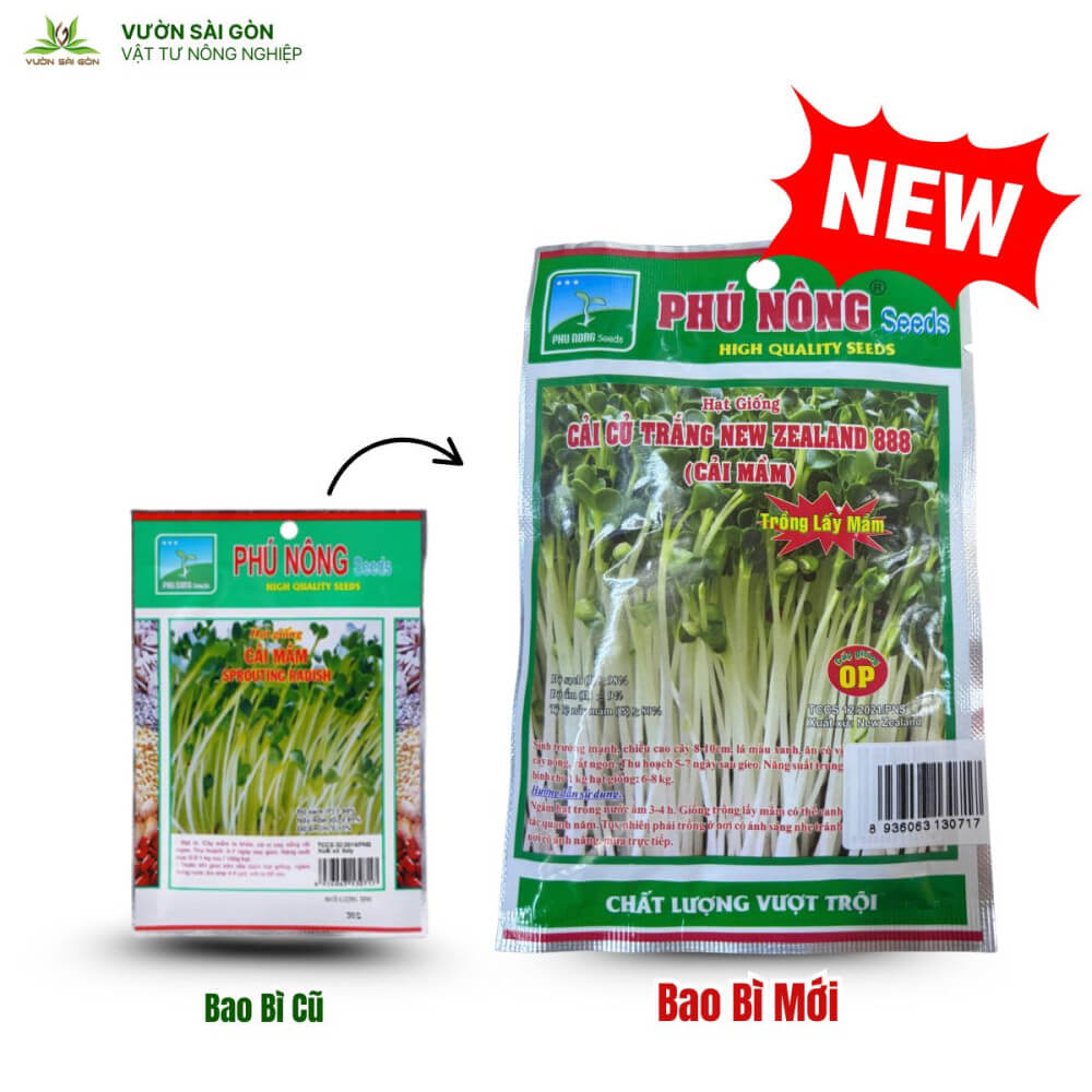 Hạt giống cải mầm Phú Nông 3
