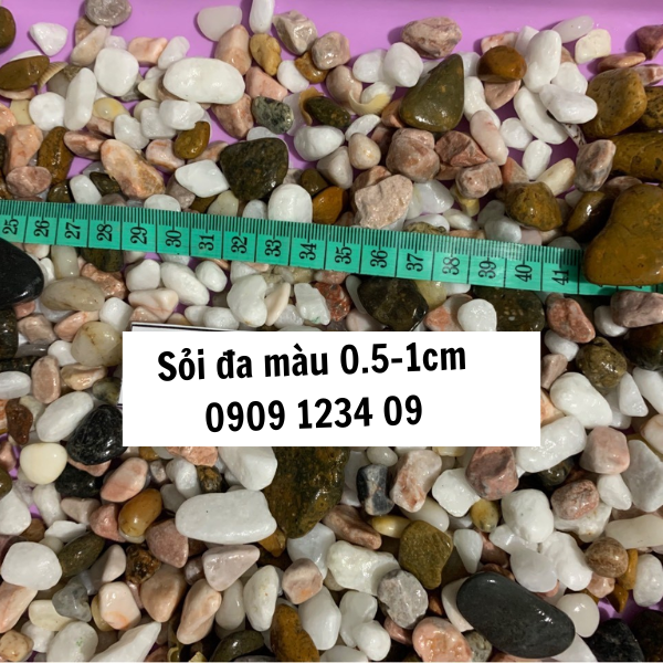 Sỏi đa màu trang trí sân vườn, tiểu cảnh, chậu cây (ĐÁ TRANG TRÍ TRỘN MÀU) 3