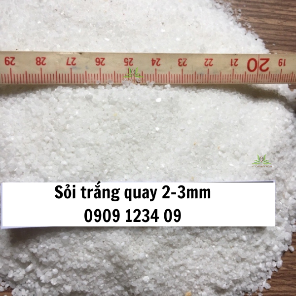 Sỏi Trắng Quay Trang Trí Sân Vườn, Ban Công – 7 Kích Thước 3