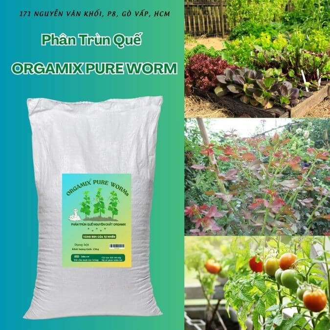 Phân Trùn Quế Hữu Cơ Orgamix – Bao 25kg 3