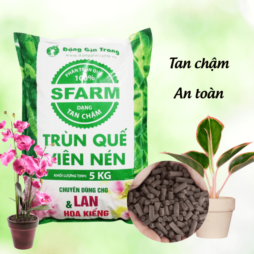 Phân Trùn Quế Viên Nén SFARM cho các loại cây trồng 2
