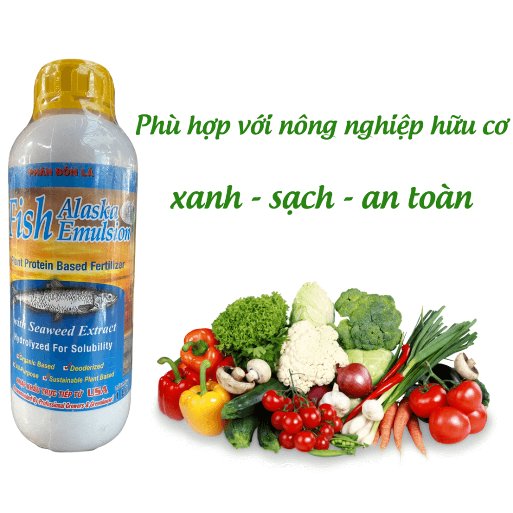 Phân Bón Đạm Cá Fish Alaska Emulsion – Nhập Khẩu USA 3