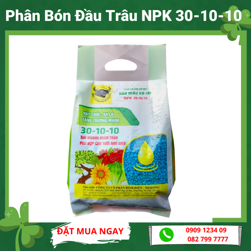 Phân bón đầu trâu NPK 30 – 10 – 10 (1kg) 2