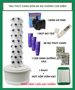 Trụ Thủy Canh Đơn 60 Rọ