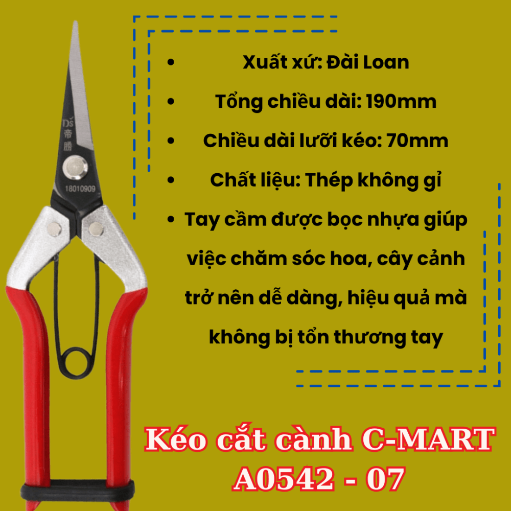 Kéo cắt cành nhọn các loại 2