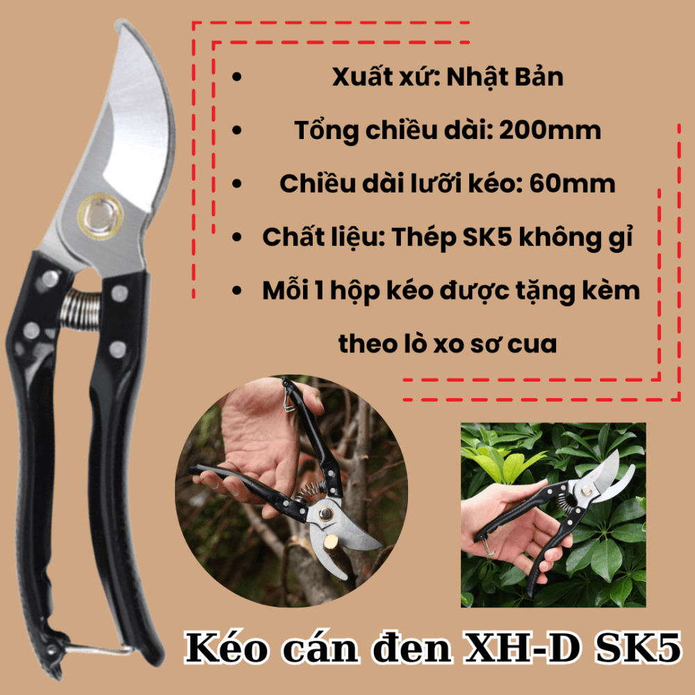 Kéo cắt cành cong các loại (Licota, Wynn’s, Sk5 Top, C-mart, LS+…) 2