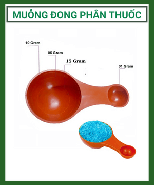 Muỗng Đong Phân Thuốc có chia vạch 1-5-10-15gr