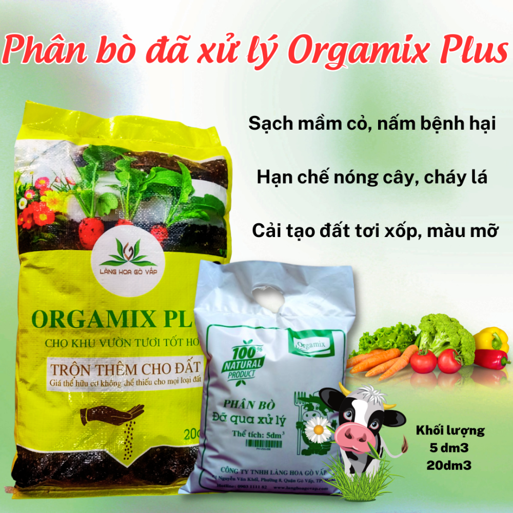 Phân bò Orgamix đã xử lý, ủ hoai mục 2