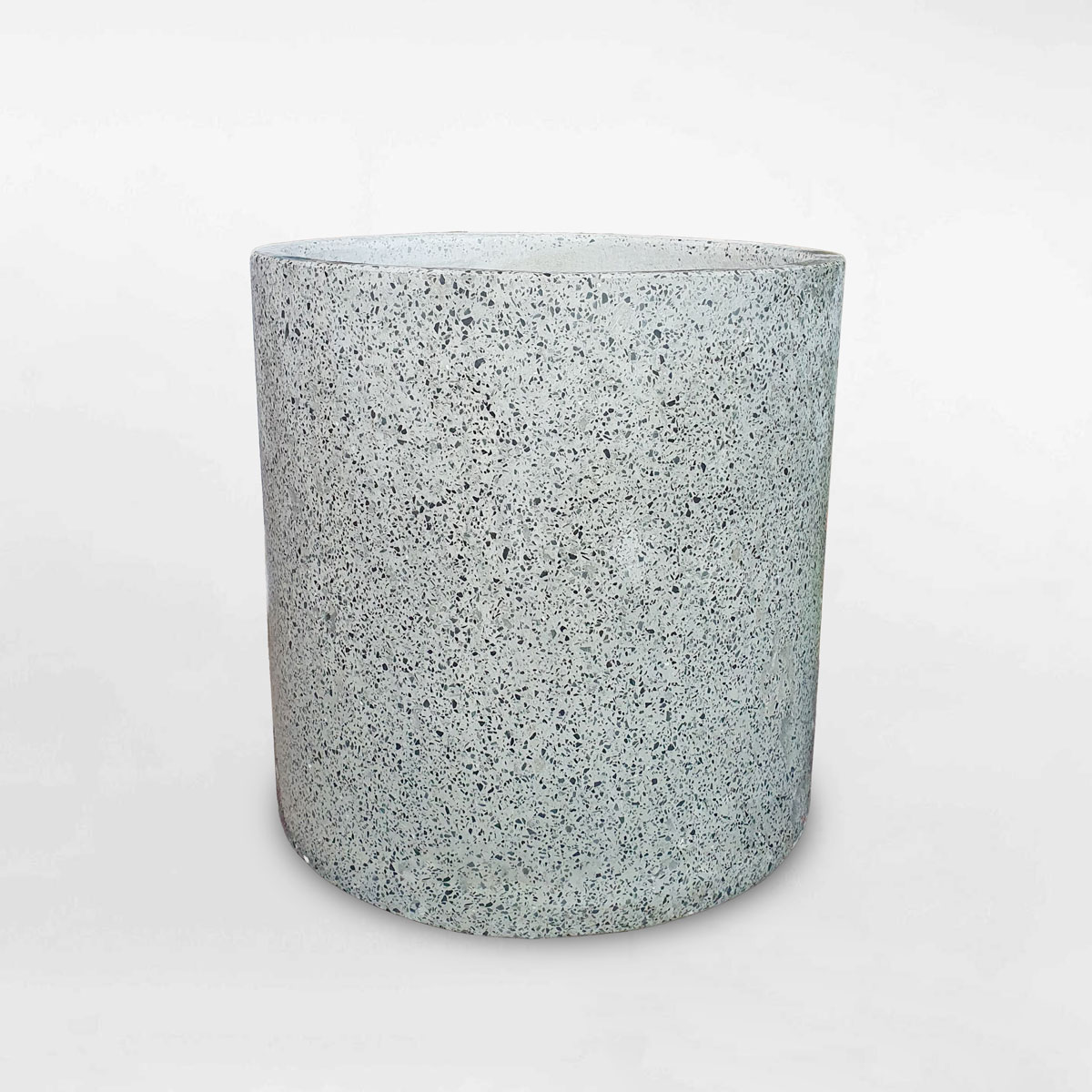 Chậu xi măng đá mài hình trụ tròn 40x40cm XMDM003
