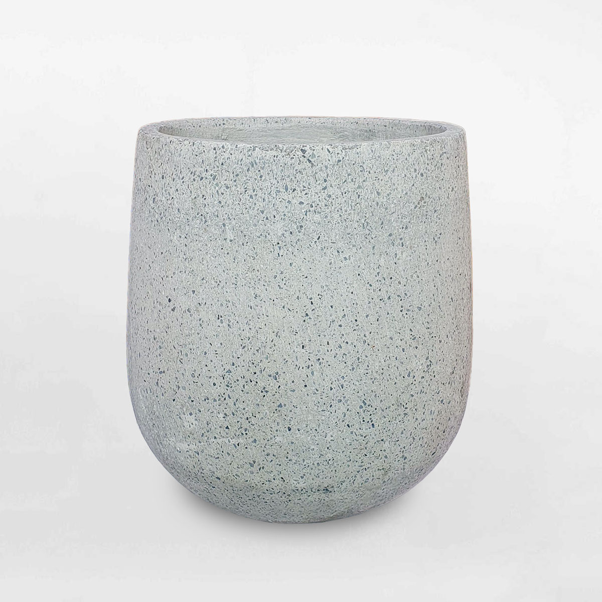 Chậu xi măng đá mài hình lu 34x42cm XMDM002