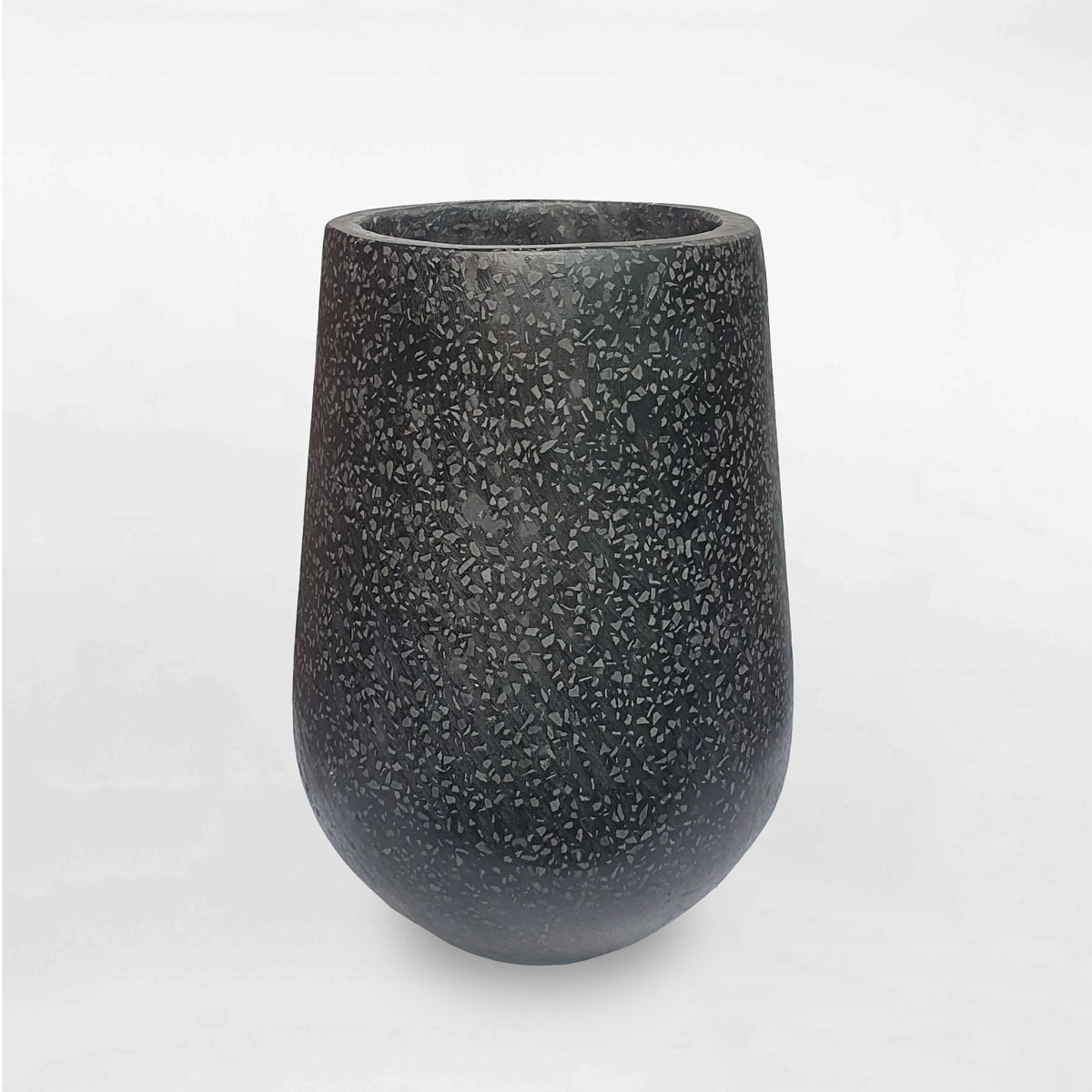 Chậu xi măng đá mài hình giọt nước 20x35cm XMDM001