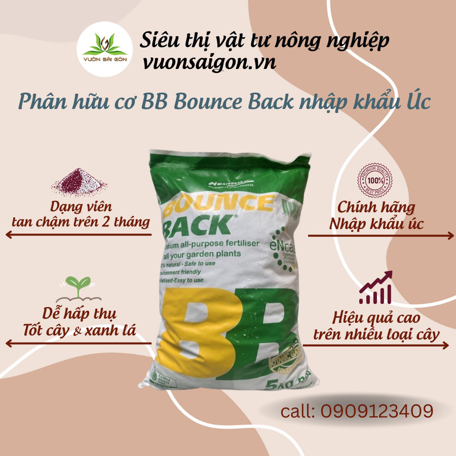 Phân hữu cơ BB Bounce Back nhập khẩu Úc 3
