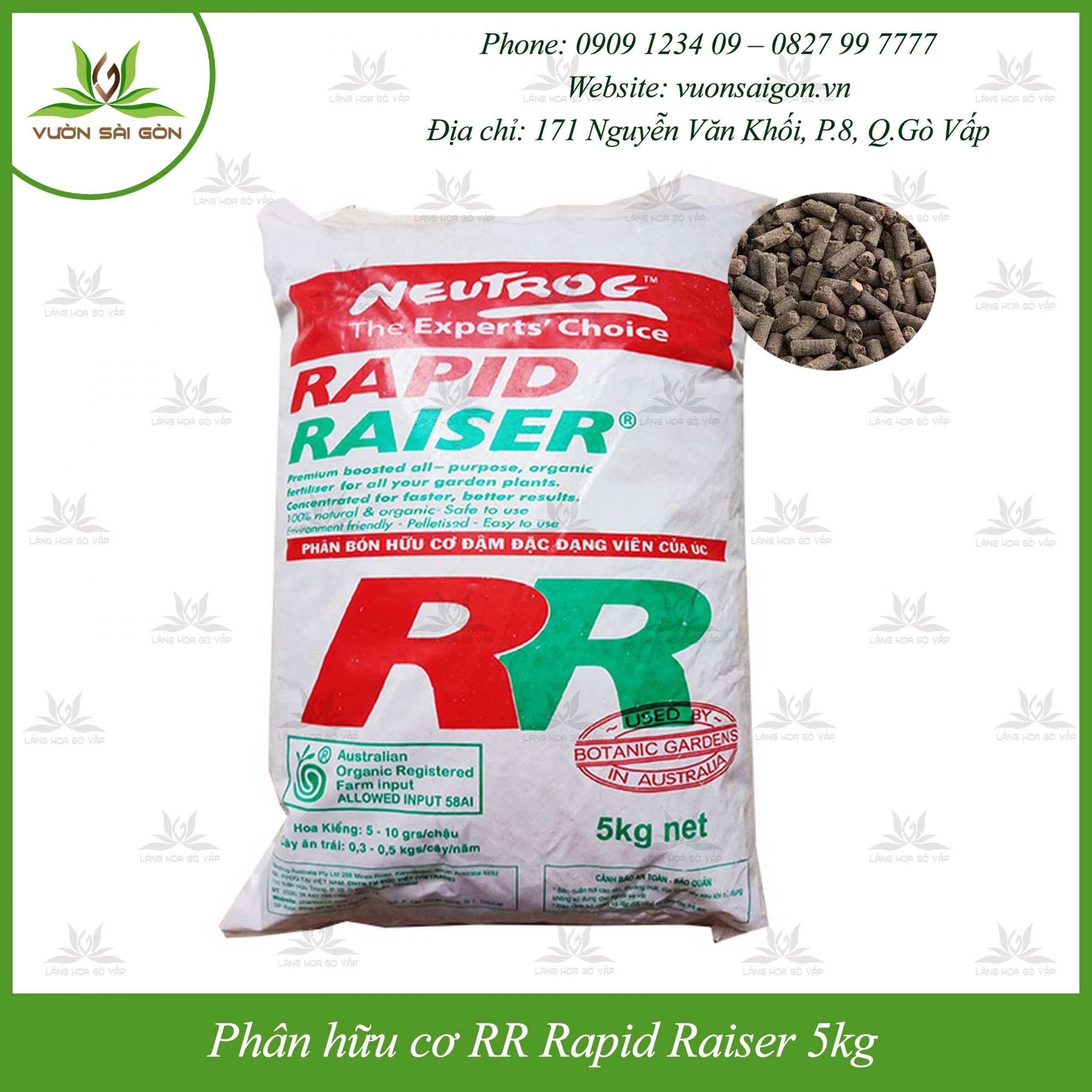 Phân hữu cơ RR Rapid Raiser nhập khẩu từ Úc 2