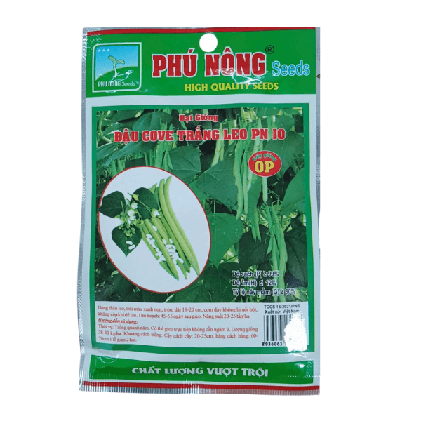 Hạt giống đậu cove hạt trắng Phú Nông (dây leo) 3