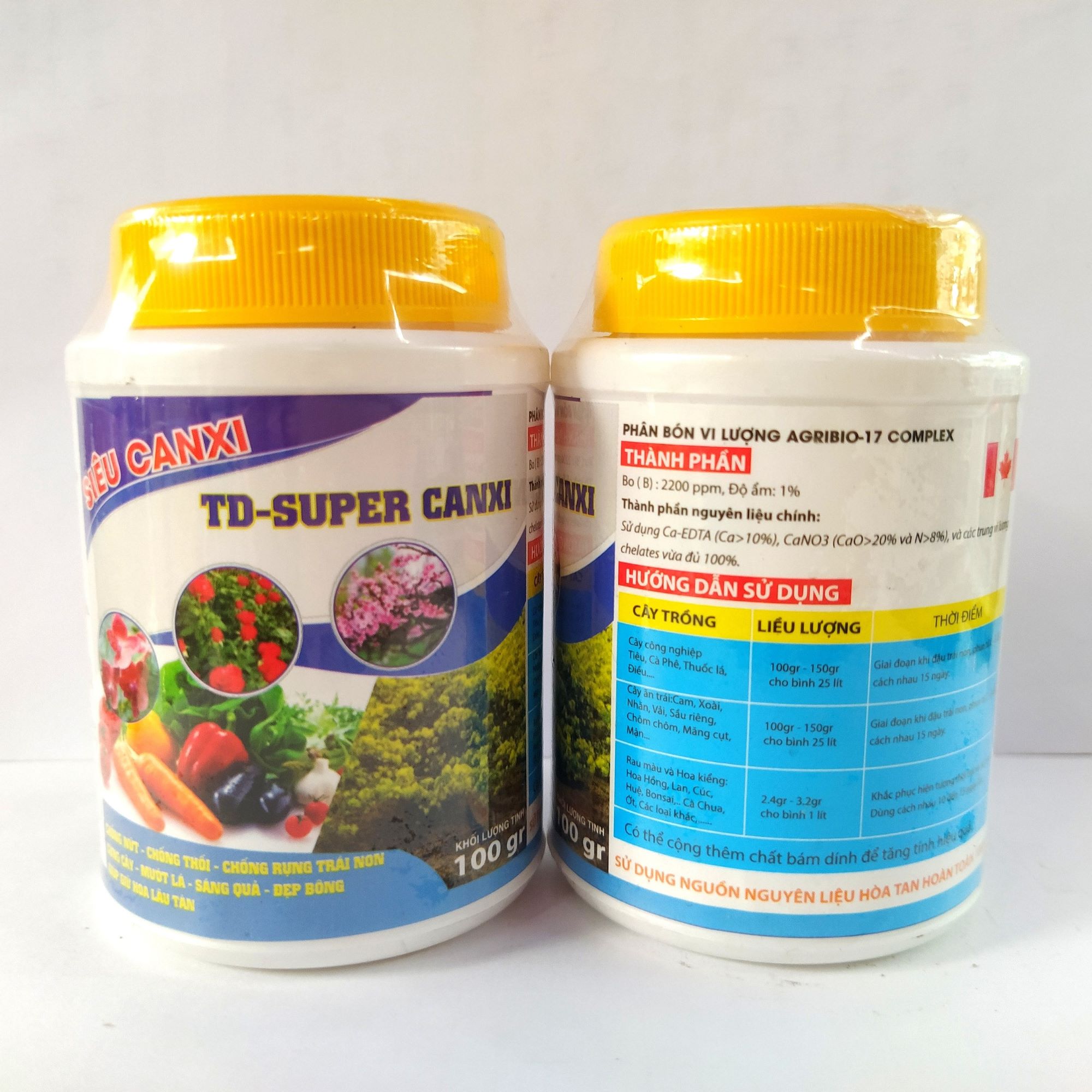 Phân bón vi lượng siêu Canxi Thiên Di (Super canxi THIDI) 2