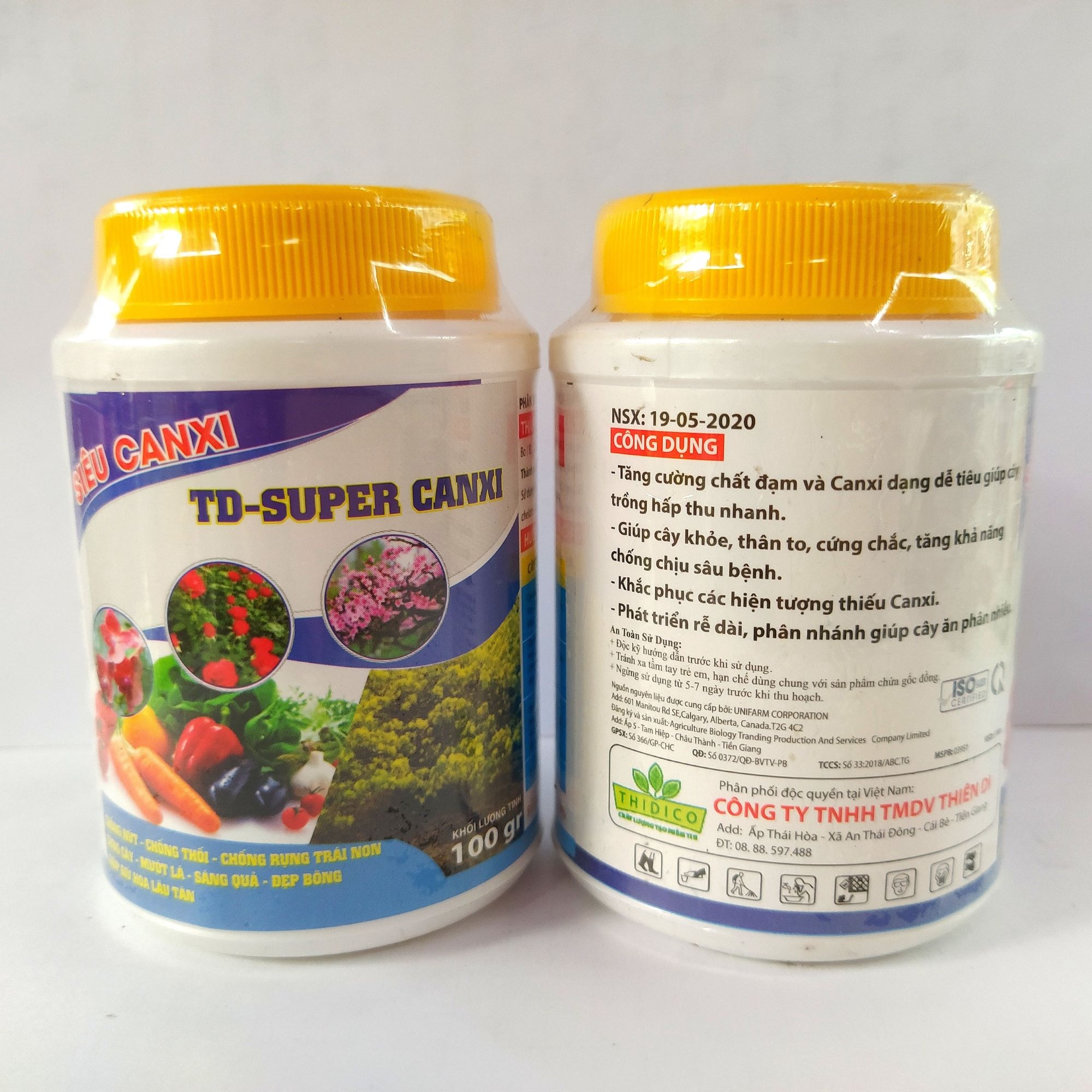 Phân bón vi lượng siêu Canxi Thiên Di (Super canxi THIDI) 3
